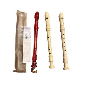 Yamaha Soprano Recorders Lot of 3 Multicolor 8 Hole